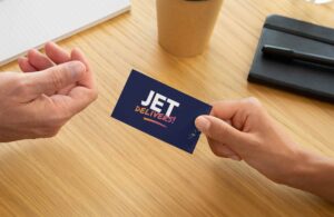 Jet Delivers Mockup Business card 2