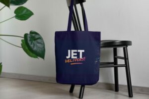 Jet Delivers Mockup Tote Bag 2