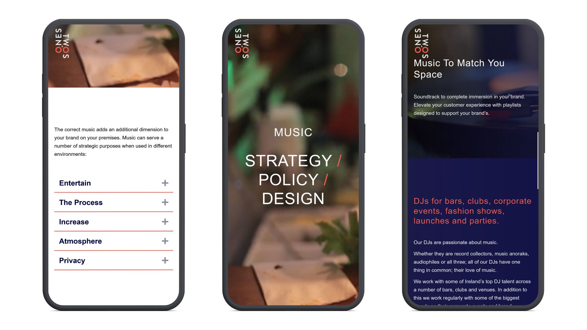 Ones & Twos phone mockup